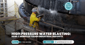 Industrial high pressure water blasting for heat exchanger cleaning and scale removal